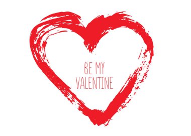 Huysuz kalp. Sevgililer Günü çizimi.