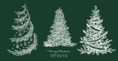 Yılbaşı ağacı çizimi