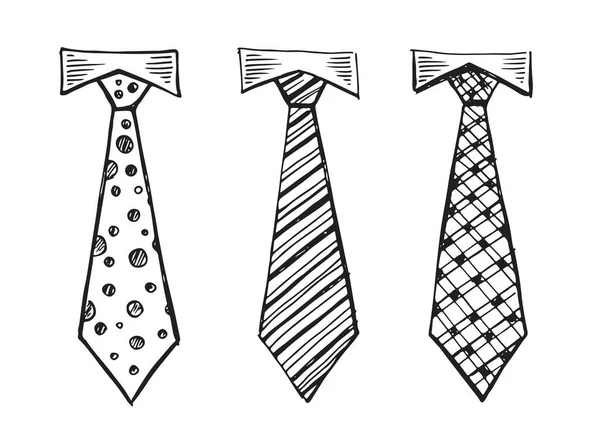 Tie Hand Drawn Vector Illustration — Stock Vector