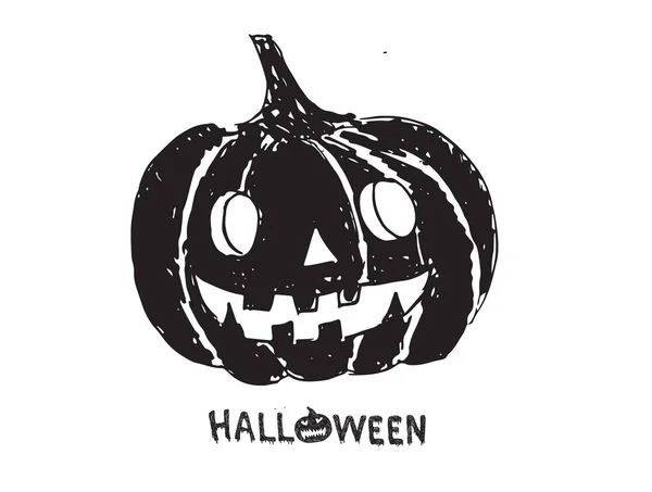 Calabaza Halloween Grunge Ilustración Vector — Archivo Imágenes Vectoriales