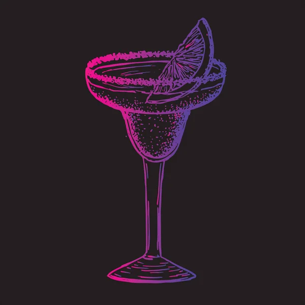 Alcoholische Cocktails Getekend Illustraties — Stockvector