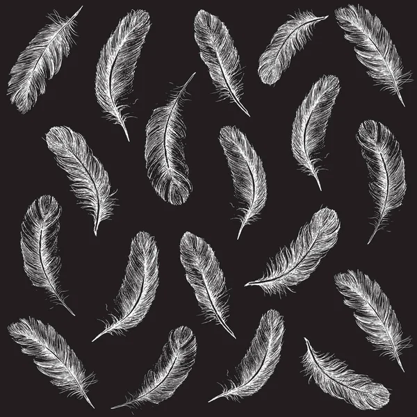 Χέρι Μοτίβου Φτερών — Διανυσματικό Αρχείο