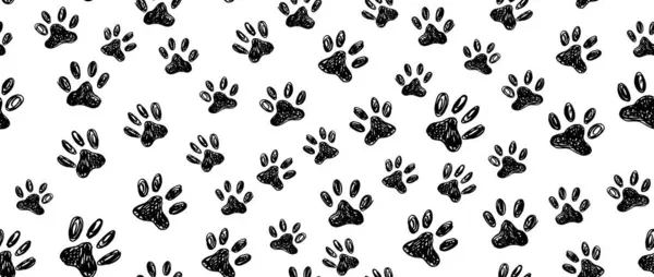 Ink Dog Paw Cat Paw Grunge Style Vector Vecteurs De Stock Libres De Droits