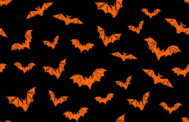 Cadılar Bayramı, yarasa eli çizilmiş desen.