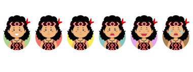 Çeşitli İfadesi Olan Yeni Zelanda Avatar