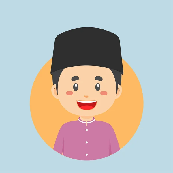 Avatar Brunei Character — Stockvektor