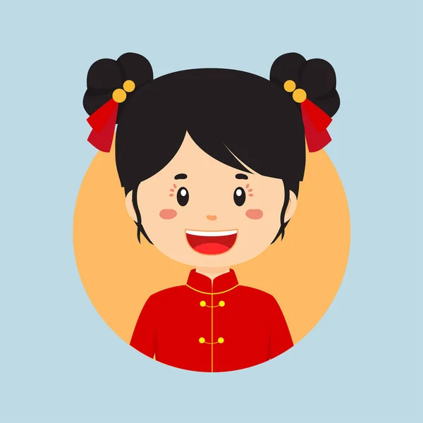 Avatar Chinese Character — стоковый вектор
