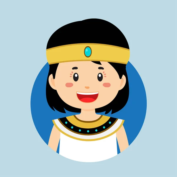 Avatar Personagem Egito — Vetor de Stock