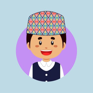 Bir Nepal Karakterinin Avatar 'ı