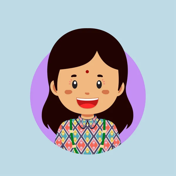 Avatar Personagem Nepal — Vetor de Stock