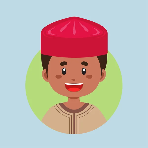 stock vector Avatar of a Nigeria Character