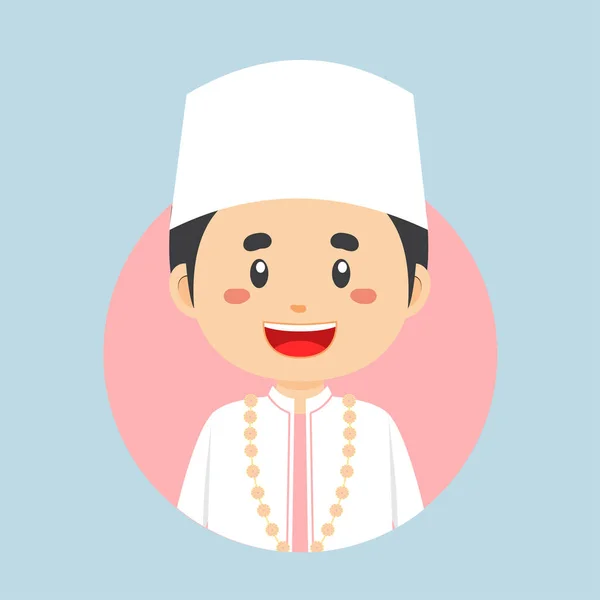 Avatar Indonesian Character — Stockvektor