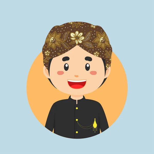 Avatar Bali Indonesian Character — Stock Vector