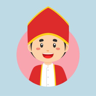 Bir Maluku Endonezya Karakterinin Avatar 'ı