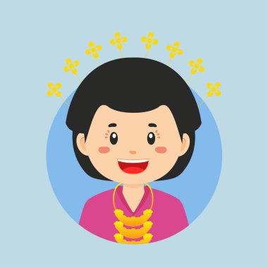 Bir Riau Endonezya Karakterinin Avatar 'ı