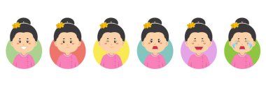 Çeşitli İfadeli Myanmar Avatar