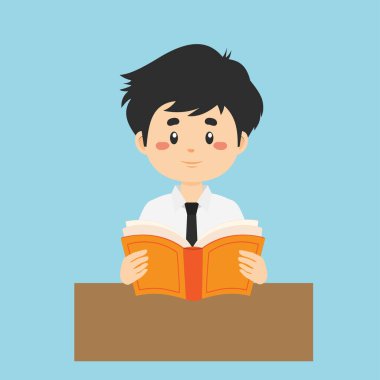 Öğrenci bir kitap okudu