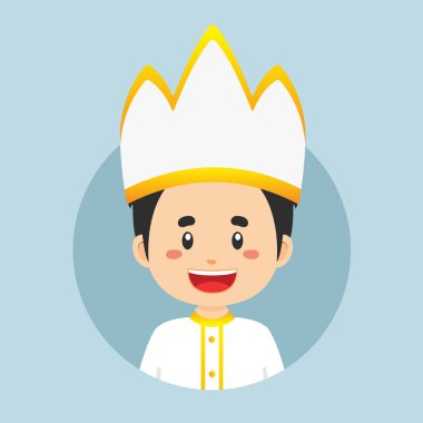 Bir Kuzey Sulawesi Karakterinin Avatar 'ı