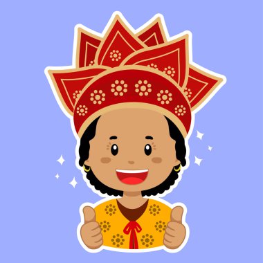 Mutlu Surinam Karakteri Yapıştırması