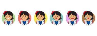 Çeşitli İfadeli Dominik Cumhuriyeti Avatar 'ı