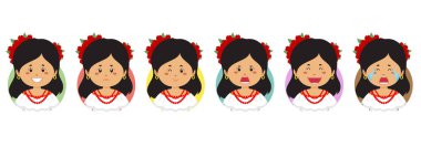 Çeşitli İfadeli Columbia Avatar