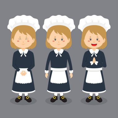 Çeşitli İfadeli Şükran Günü Karakteri