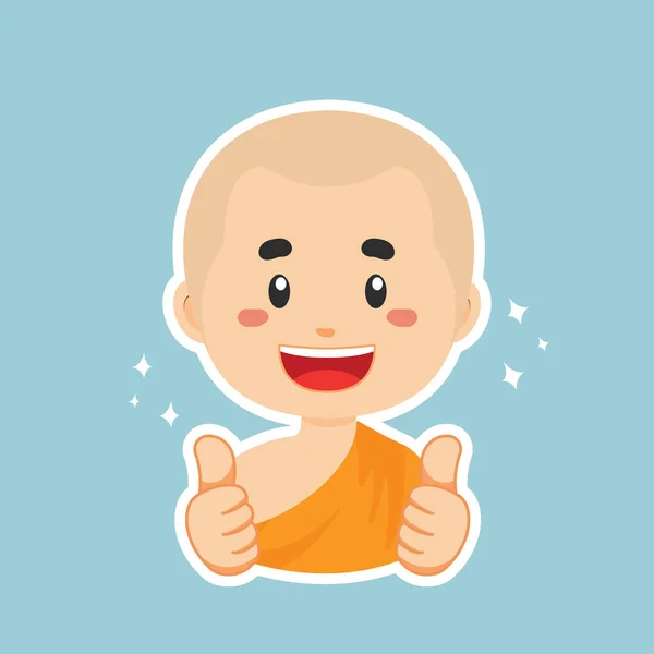 Adesivo Personagem Budha Feliz Ilustração De Stock