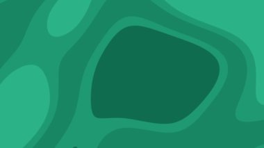 Üst üste binen soyut yeşil arkaplan dalgalı çizgileri.