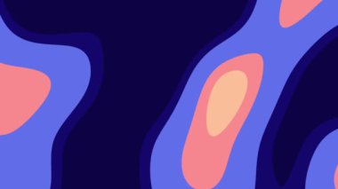 Mavi, pembe, sarı, kıvrımlı şekiller canlı ve modern bir soyut tasarım yaratır. Arkaplan, poster, web grafikleri ve markalaşma için ideal.