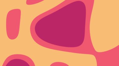 Renkli grafik tasarım projeleri, sunumlar ve dijital sanat eserleri için uygun sarı, pembe ve kırmızı şekillere sahip soyut arkaplan.