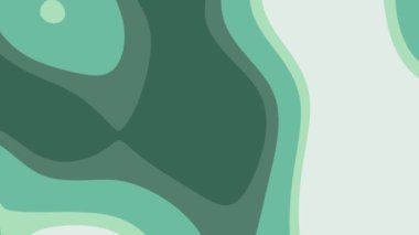 Soluk bir arkaplanda yeşil dalgalı şekilli soyut sanat eserleri. Modern döneme sahip arka planlar, pankartlar ve sanatsal projeler için uygun..