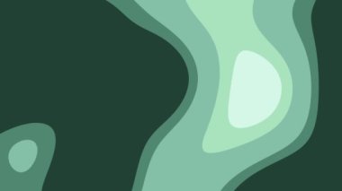 Modern arka planlar, web tasarımı, broşürler ve derinlik ve enerji gerektiren yaratıcı projeler için uygun katmanlı yeşil şekillere sahip soyut sanat.