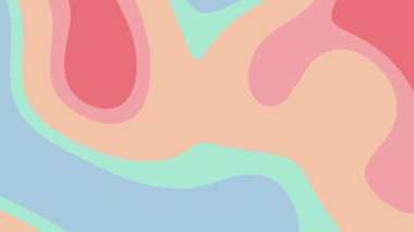 Sakinleştirici sıvı dizaynında solgun renkli soyut şekiller, arka planlar, web siteleri, baskılar veya rahatlatıcı estetik projeler için uygundur..