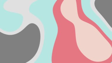 Pastel gri pembe, mavi soyut şekiller tasarlandı. Özgeçmiş, grafik tasarım projeleri, web pankartları, davetiyeler için elverişli.