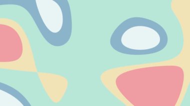 Pastelrengarenk organik şekiller soyut bir arka plan tasarımı yaratır. Eşsiz görsellere ihtiyaç duyan modern, sanatsal ve çok yönlü projeler için mükemmel..