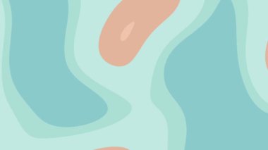 Soyut pastel mavi ve şeftali rengi dalgalı şekiller rahatlatıcı ve modern bir model oluşturur. Arkaplan, marka ya da moda tasarımları için mükemmel..