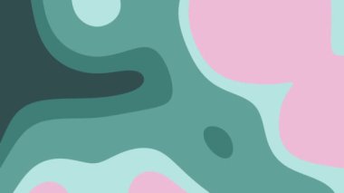 Soyut pastel yeşil mavi dalgalı şekiller arkaplan tasarımları, web grafikleri, ambalaj, davetiyeler, posterler ve sanat baskıları için uygundur.