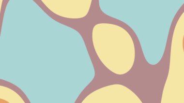 Pastel soyut şekiller rahatlatıcı minimalist tasarım yaratır. Özgeçmiş, poster, web tasarımı, ambalaj ve modern sanat projeleri için elverişli.