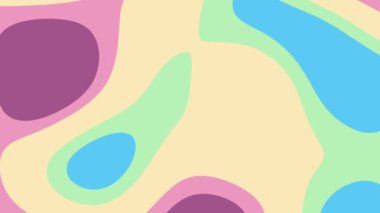 Pastel renkli organik şekiller arka plan tasarımı, yaratıcı projeler için mükemmel, markalaşma, paketleme, davetiyeler ve sosyal medya grafikleri.