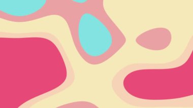 Pastel soyut şekiller pembe, sarı ve mavi ile harmanlanır. Geçmişler, sosyal medya tasarımları ve modern sanat projeleri için ideal.