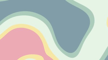 Pastelcolor dalgalı şekiller modern pazarlama, web tasarımı veya sosyal medya grafikleri için uygun soyut bir arkaplan tasarımı getirir.