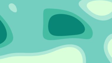 Soyut deniz mavisi ve yeşil organik şekiller arka planlar, iz tasarımları, web grafikleri ve sakinleştirici estetik markalar için uygundur..