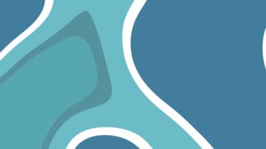 Beyaz çizgili soyut mavi şekiller dijital arkaplan, web sitesi grafikleri ve sosyal medya afişleri için uygun modern bir tasarım oluşturur.