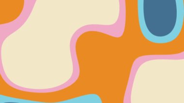 Pastel renklere ve dalgalı şekillere sahip soyut sanat, arka plan, posterler ve yumuşak renk paleti gerektiren modern tasarım projeleri için uygundur..