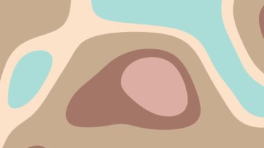 Geçmişe, tekstil ve tasarım projelerine uygun soluk renkli soyut şekiller modern bir bükülme ile yatıştırıcı nötr estetik arıyor..