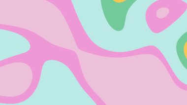 Nazik tasarım projeleri için pastel pembe ve mavi soyut şekiller. Arkaplan, marka, kırtasiye ve kadın temalı tasarımlar için uygundur..