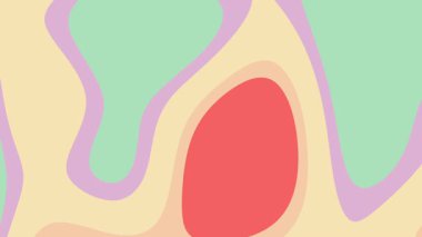 Pastel şekiller soyut renkli desenlerle örtüşür, arka planlar için ideal, grafik tasarım projeleri, dijital sanat ve sanatsal sunumlar.