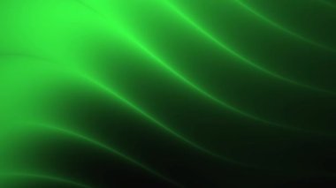 Teknoloji, bilim ve enerji kavramları için uygun siyah bir zemin üzerinde yeşil parlak çizgiler. Tasarım projeleri için fütürist, dinamik ve çarpıcı görsel.