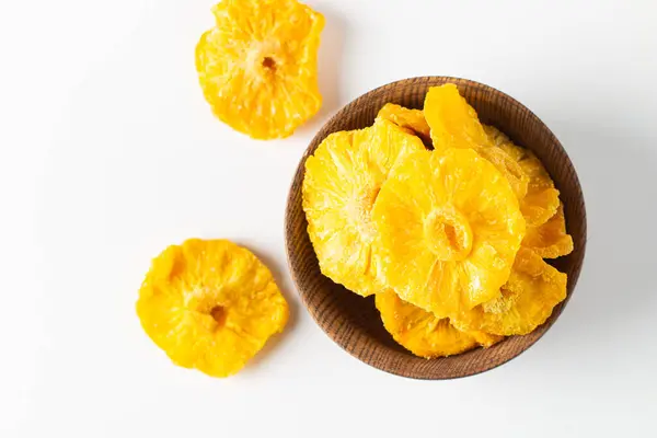 Dried Pineapple Bowl Dried Fruits Stock Image