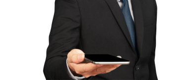 El ele tutuşan akıllı telefon aygıtı ve ekrana dokunma